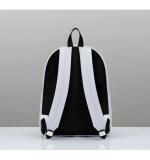 Unisex PU Leather Solid Medium Zipper Backpack (Grey)