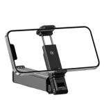 Aluminum-Plastic Solid Bluetooth Selfie Stick and Travel Tripod Stand (Silver-Black)