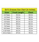 Girl's Denim Roll Up Buttoned Dress (Blue-Red)