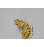 Women's Rose Gold Plated Alloy Earrings (Gold)