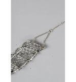 Women's Rose Gold Plated Alloy Choker (Silver)