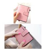 Women's Vegan Leather Small Zipper Wallet (RoseGlod)