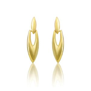 Women's brassNew Gold Tone Polish Mini Office Earrings (Gold Plated)