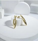 Women's brassNew Gold Tone Polish Mini Office Earrings (Gold Plated)
