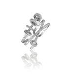 Stainless Steel Silver High-quality Freesize Ring (Silver Plated)