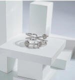 Stainless Steel Silver High-quality Freesize Ring (Silver Plated)