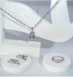 Women's Stainless Steel Unique Design Silverpolish Combo Jewelry (Silver Plated)