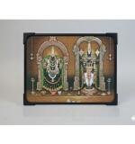 Wooden Tirupati Balaji Padmavati Venkateshwara Swamy Table Top Devotional Player (Multicolor)