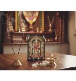 Wooden Sri Subramaniyan Swamy Murugan Table Top Devotional Player (Multicolor)