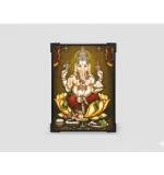 Wooden Lord Ganesha Table Top Devotional Player (Multicolor)