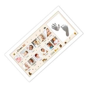 :- Acrylic Footprint Hand Printbaby Photo Frame Ink Pad Photo Frame (Multicolor)