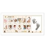 :- Acrylic Footprint Hand Printbaby Photo Frame Ink Pad Photo Frame (Multicolor)