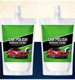 Pack of 2 Car and Bike Polish Mirror Shine Liquid Pouches 100 ML