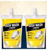 Pack of 2 Kitchen Cleaning Dishwash Liquid Pouches 100 ML
