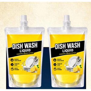 Pack of 2 Kitchen Cleaning Dishwash Liquid Pouches 100 ML