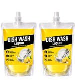 Pack of 2 Kitchen Cleaning Dishwash Liquid Pouches 100 ML