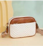 Women's PU Leather Zipper Sling Bag