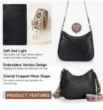 Women's PU Leather Zipper Sling Bag (Black)