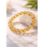 Natural Crystal 8mm Citrine Bracelet (Yellow)