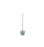 Women's Brass Silver Plated Pendant Set (Mint)