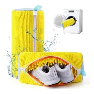 Pack of 2 Shoe Washing Machine Bag (Yellow)