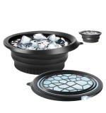 Silicon Ice Face Bowl (Black)