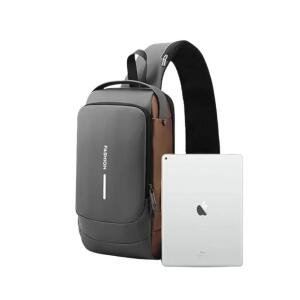 Waterproof Sling Cross Backpack Bag (Black)