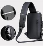 Waterproof Sling Cross Backpack Bag (Black)