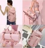 2 in 1 Travel Duffle Bag with Shoe Compartment (Multicolor)