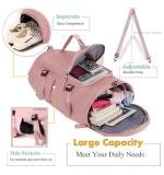 2 in 1 Travel Duffle Bag with Shoe Compartment (Multicolor)