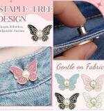Pack of 3 Jeans Clip Butterfly (Multicolor)