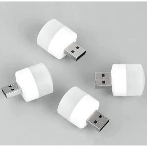 Pack of 10 Portable Home USB Night Lights (White)