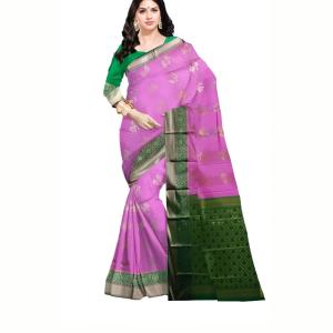 Bollywood Art Silk Saree  (Purple)