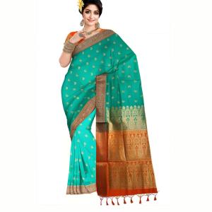 :   Kanjivaram Silk Blend Saree for Women