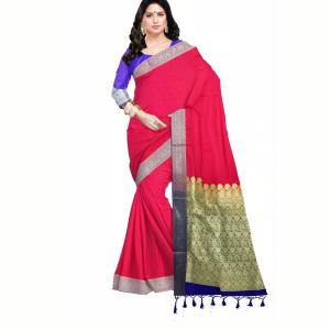 : Print silk saree Banarasi
